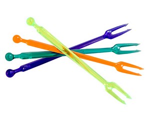  Forchettine plastica 2 punte